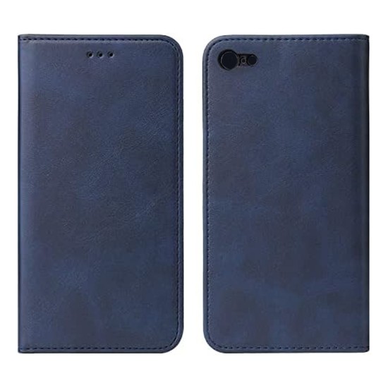 Capa Flip de Couro com Bolso Interno para Xiaomi Apple Iphone 7g/8g/SE Azul